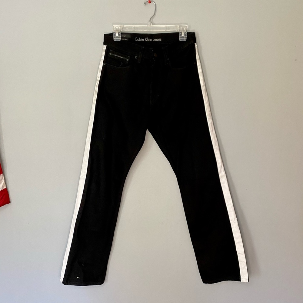 Calvin Klein Jeans black white stripe 30/32